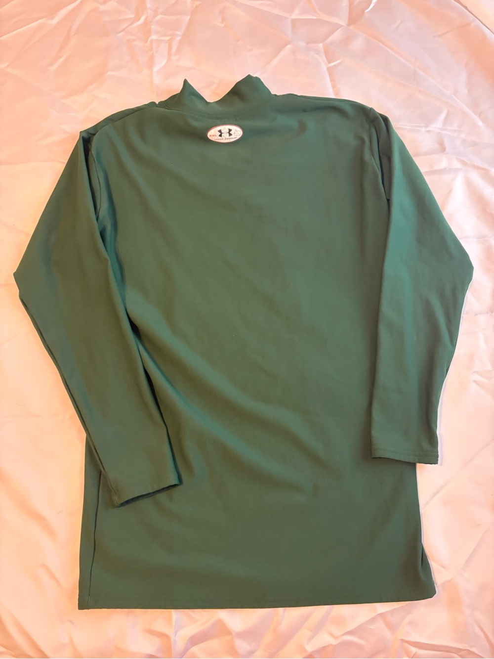 Under Armour Men's XXL Green Mock Neck ColdGear Compression Shirt - Picture 2 of 7